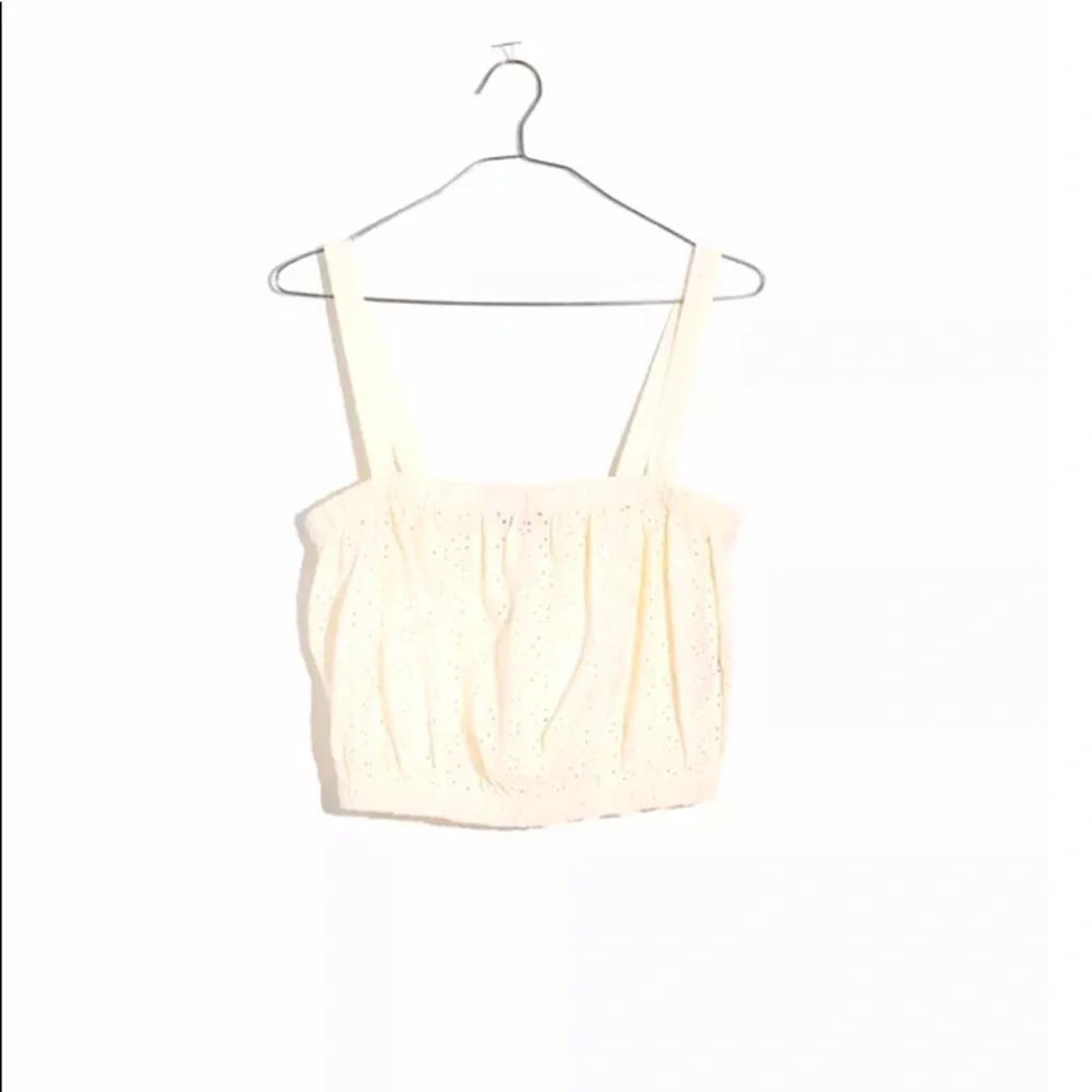 NWT ❤️ Madewell Eyelet Crop Top/Blouse - Picture 4 of 4